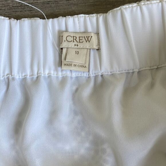 j.Crew White Lace/Crochet Mini skirt sz 10 - Picture 3 of 3